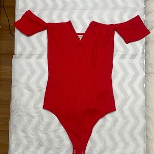 EXPRESS Red body suit